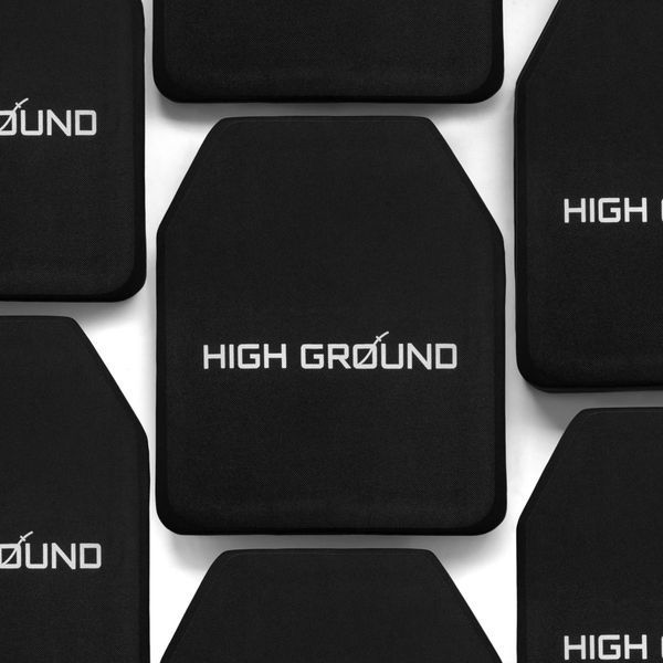 Комплект керамічних бронеплит High Ground (USA) 6 клас по ДСТУ. Вага 2.8 кг, розмір 25х30 см broneplutu_high_ground_usa_2.8M_25X30 фото