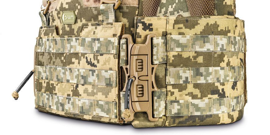 Комплект плитоноски  М7 PRO gen 2 15x30+ 11 підсумків Піксель M7pro2_15x30_px_08 фото