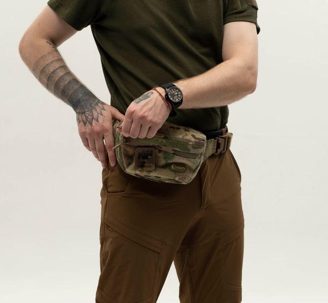 Бананка PRO Cordura 1000D &ndash; тактическая поясная сумка для EDC и путешествий | Мультикам ban_tak_mk_01 фото