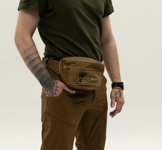 Бананка PRO Cordura 1000D &ndash; тактическая поясная сумка для EDC и путешествий | Койот ban_tak_ct_01 фото