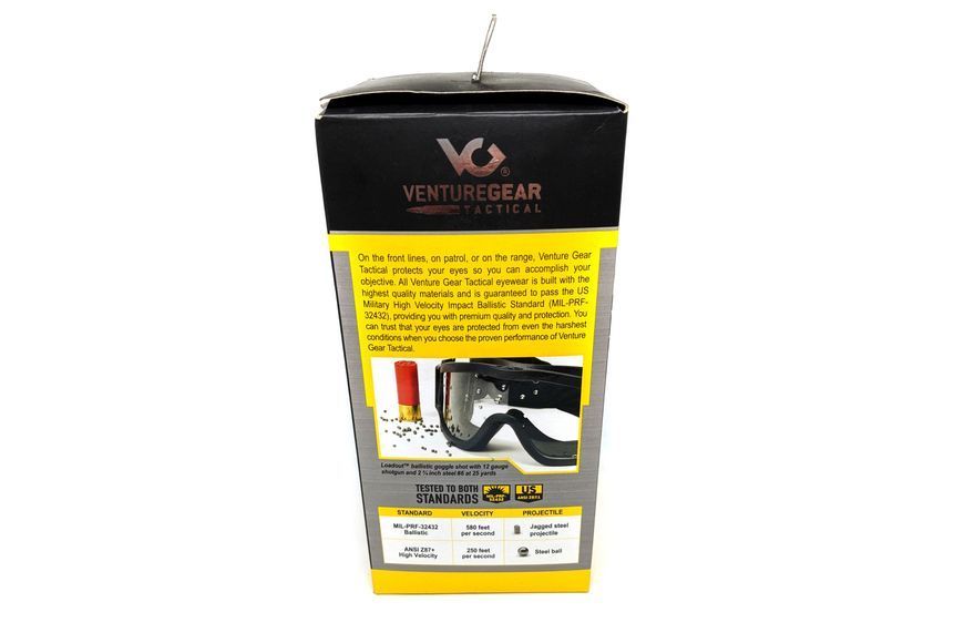 Окуляри захисні з ущільнювачем Venture Gear Tactical Loadout+RX (clear) Super Anti-Fog H2MAX, прозорі окуляри з діоптрійною вставкою в комплекті RX-B1LD-CL1M фото