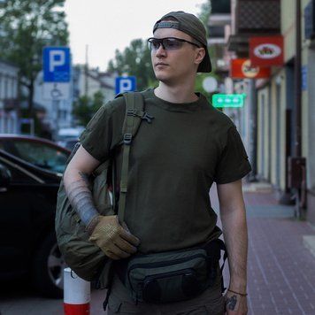Тактическая летняя футболка с велкро Сombat TQ хаки M 44-46 cmbtTQ_hk_01 фото