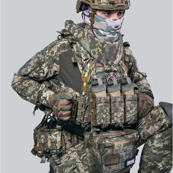 Бронежилет 6 класу Ghost Gen4 V4+ з балістичним захистом 2 класу, системою швидкого скидання + 9 підсумків | Піксель bronezhylet_ghost_gen4_v4_2kl_2.4M+9pd_pxl фото