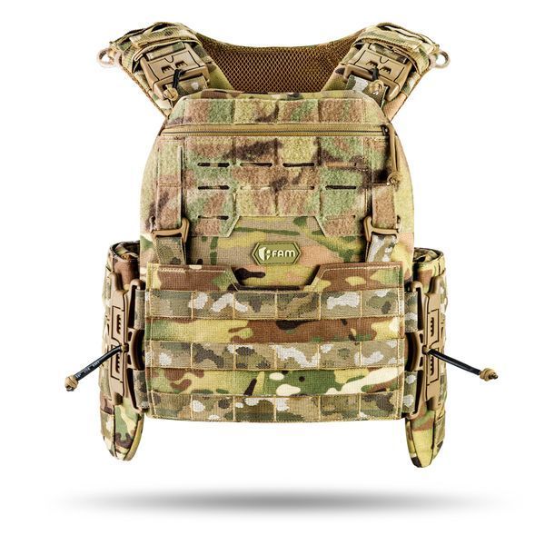 Комплект плитоноски М7 PRO gen 2 M з Адмін підсумком під 3 АК/AR Мультикам M7pro2_M_mk_03 фото