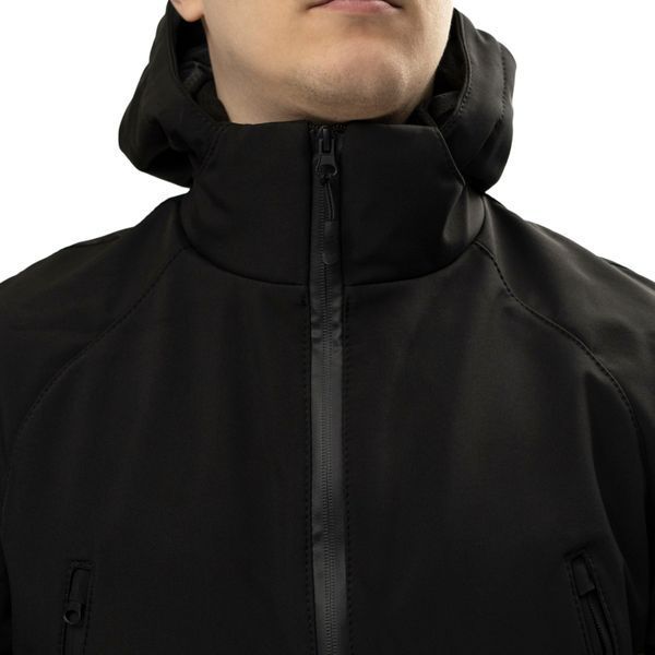 Куртка тактична демісезон Soft Shell LVL 5 Чорна L Hunter_SH_blck003 фото