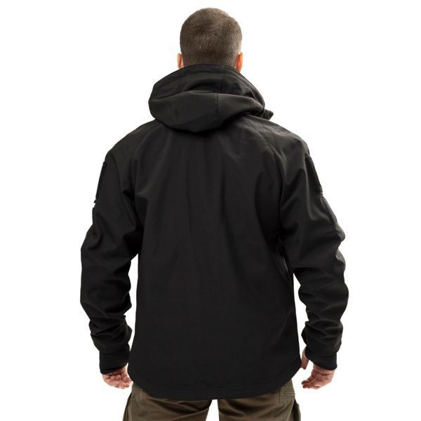 Куртка тактична демісезон Soft Shell LVL 5 Чорна L Hunter_SH_blck003 фото