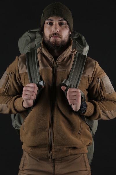 Сумка транспортна баул рюкзак - військовий непромокаючий 110л хакі 1979259468 фото