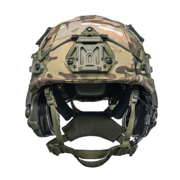 Кевларовый шлем SESTAN BUSCH MID CUT с активными наушниками EARMOR M31Х + кавер | Олива \ Хаки                 sholom_sestan-busch-mid-cut_eam31x_hk фото