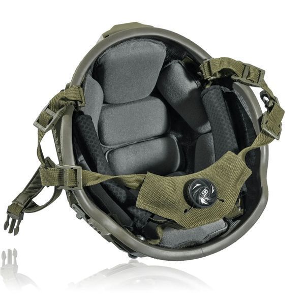 Кевларовый шлем SESTAN BUSCH MID CUT с активными наушниками EARMOR M31Х + кавер | Олива \ Хаки                 sholom_sestan-busch-mid-cut_eam31x_hk фото