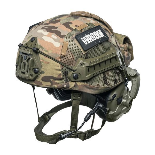 Кевларовый шлем SESTAN BUSCH MID CUT с активными наушниками EARMOR M31Х + кавер | Олива \ Хаки                 sholom_sestan-busch-mid-cut_eam31x_hk фото
