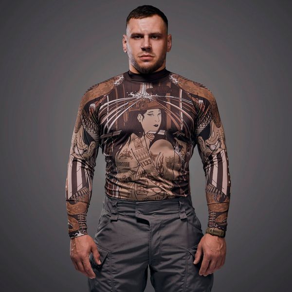 Тактический рашгард Katana 1133 | Brown XS tac_rash_w+1133_br_01 фото