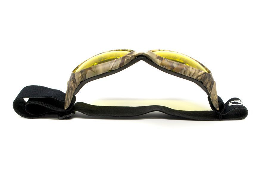 Очки защитные с уплотнителем Global Vision Eliminator Camo Forest (yellow), желтые в камуфлированной оправе GV-ELIMCF-AM фото