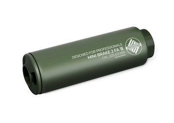 Саундмодератор Zerosound TITAN MINI BRAKE II Full Auto кал. 223 Rem (в комплекті с ДГК) різьба 14*1 ліва. Olive 1010406 фото