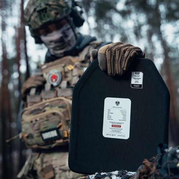 Комплект: Полегшаних керамічних бронеплит Armour Lite 6-го класу + балістичні пакети 2-го класу. Розмір 25х30 см. 2.8кг broneplutu_Armour_Lite_6kl_2.8M_2kl фото