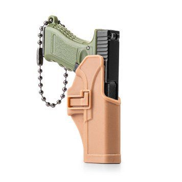 Брелок-антистресс Glock-17 Classic | Хаки\Олива + кобура койот br_glock_сlas_kb-ct_hk фото