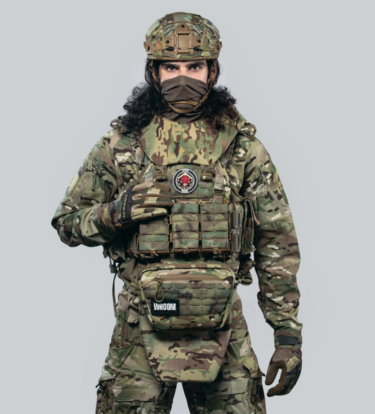 Балістичний захист шиї Gen2 comfort з 2 класом захисту, швидкознімний | Мультикам balzah_shyi_wr_gen2_compfort_2kl_mk фото