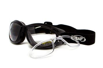 Окуляри захисні з ущільнювачем Global Vision Eliminator RX (clear) Anti-Fog, прозорі з діоптричною вставкою GV-ELMRX-CL1 фото