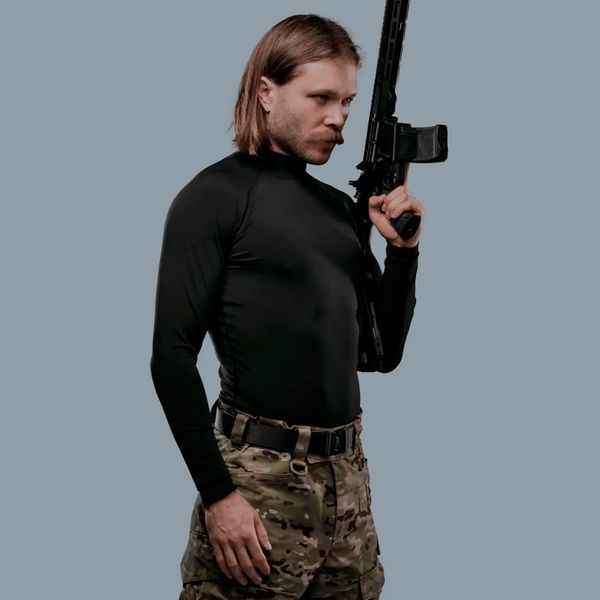 Рашгард тактичний | Чорний M W_tac_rash_bl_01 фото