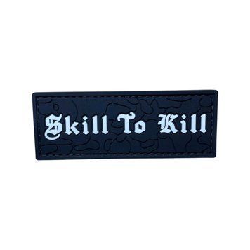 ПВХ патч "SKILL TO KILL" mini black STK-5 фото