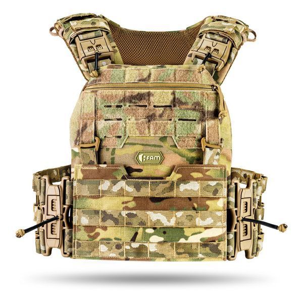 Комплект плитоноски М7 PRO gen 2 Skelet + 3 подсумка под АК-AR Мультикам M7pro2_Sk_mk_02 фото